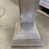 Wicker Basket Ceramic Pedestal Lamp