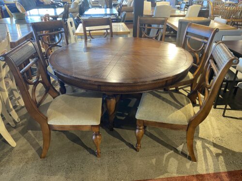 ETHAN ALLEN Round 6-Seater Dining Set