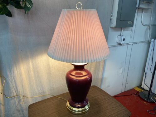 Dark Purple Ceramic Table Lamp