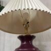 Dark Purple Ceramic Table Lamp