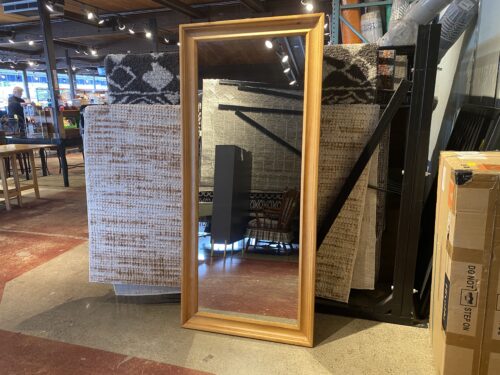 IKEA Hemnes Blonde Wood Frame Wall Mirror