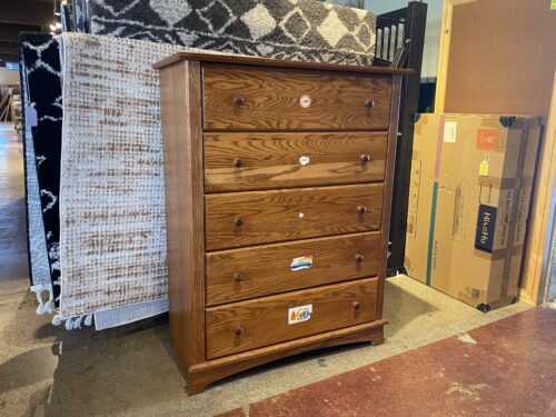 Grainy 5-Drawer Tallboy Dresser