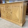 Blonde 3-Drawer 2-Door Buffet