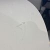 White Modern Dining Table with Hidden Center Leaf
