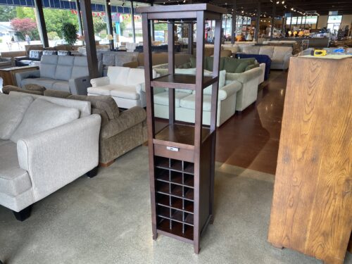 Bar and Wine Tower in Espresso Finish