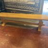 Solid Wood Bench in Blond Oak