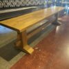 Solid Wood Bench in Blond Oak