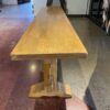 Solid Wood Bench in Blond Oak
