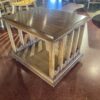 HEKMAN Walnut Rolling Side Table