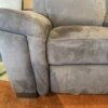 Brown Power Recliner with Hidden Control Buttons