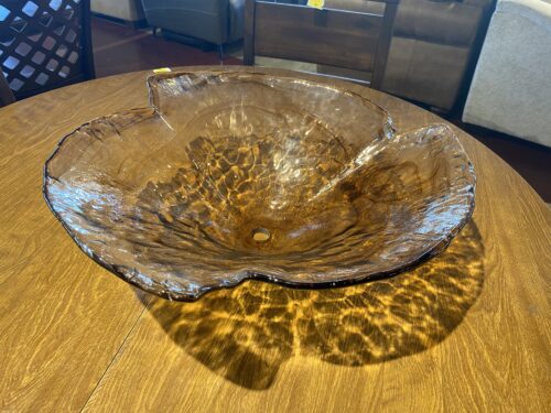 Blown Glass Asymmetrical Sink