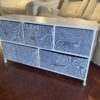 Low Basket Dresser - Grey and White