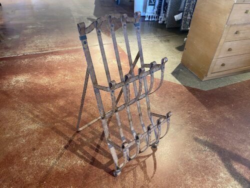 Vintage Faux Belt Strap Metal Rack