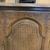 BERNHARDT Vintage Flip Top Cane Finish Bar Cart