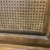 BERNHARDT Vintage Flip Top Cane Finish Bar Cart