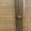 Vintage MCM Walnut Cane Armoire