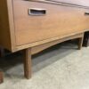 Vintage MCM Walnut Cane Armoire