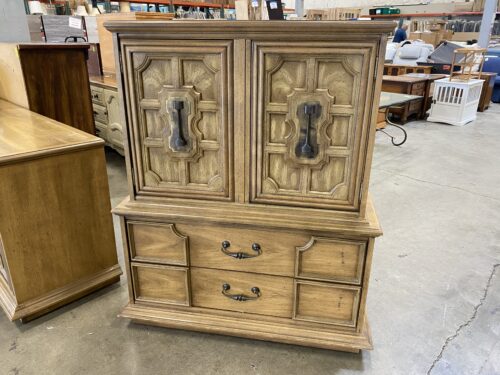 STANLEY Vintage Regency Style 5 Drawer Armoire