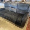 Black Power Reclining Three Seater Couch
