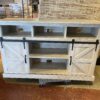 Rustic 52" TV Stand with Sliding Barn Doors