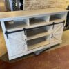 Rustic 52" TV Stand with Sliding Barn Doors