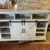 Rustic 52" TV Stand with Sliding Barn Doors
