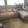 LA-Z-BOY Trouper Power Recliner Sectional with Chaise and Storage Console