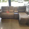 LA-Z-BOY Trouper Power Recliner Sectional with Chaise and Storage Console