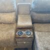LA-Z-BOY Trouper Power Recliner Sectional with Chaise and Storage Console
