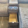 LA-Z-BOY Trouper Power Recliner Sectional with Chaise and Storage Console