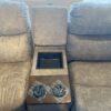LA-Z-BOY Trouper Power Recliner Sectional with Chaise and Storage Console