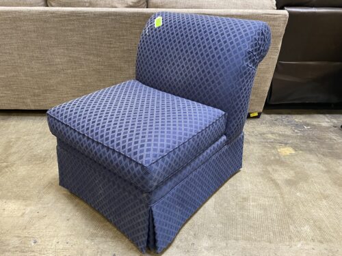 SHERRILL Navy Blue Armless Accent Chair