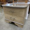 Champagne Two Drawer Nightstand