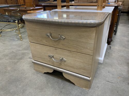 Champagne Two Drawer Nightstand
