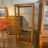 Tall Wooden Open Bookshelf with Four Shelves