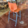 SMITH SYSTEM  Flavors Fixed Height Orange Stool