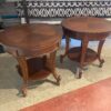 RETURN GOLD INTERNATIONAL Wood Round End Tables (Set of 2)