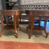 RETURN GOLD INTERNATIONAL Wood Round End Tables (Set of 2)