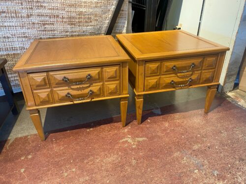 Warm Blonde Square End Tables (Set of 2)