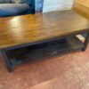Two Tone Coffee Table with Lower Shelf