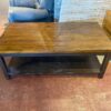 Two Tone Coffee Table with Lower Shelf