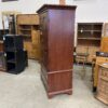 Dark Wood Full Height Armoire with 3 Drawers