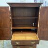 Dark Wood Full Height Armoire with 3 Drawers
