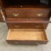 Dark Wood Full Height Armoire with 3 Drawers