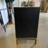 WEST ELM Alexa Black Acacia Nightstand with Antiqued Bronze Hardware