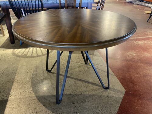 ASHLEY Round Industrial Dining Table