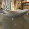 Modern Oval Silver Foil Glass Vessel Sink