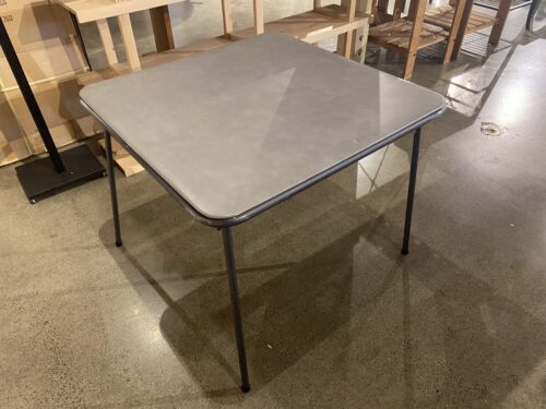COSCO  Square Grey Vinyl Folding Table