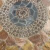 Round Rose Tile 2-Seater Patio Table Set