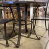 Round Rose Tile 2-Seater Patio Table Set